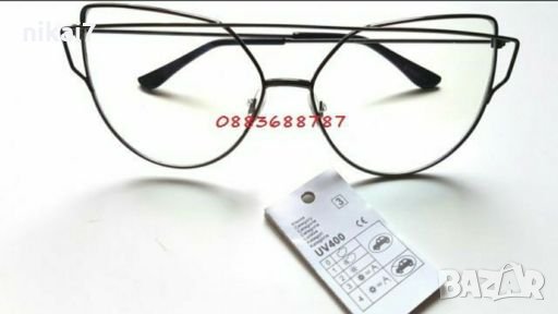 Diior дамски очила котешко око стъкла без диоптър защита UV400, снимка 7 - Слънчеви и диоптрични очила - 28019490