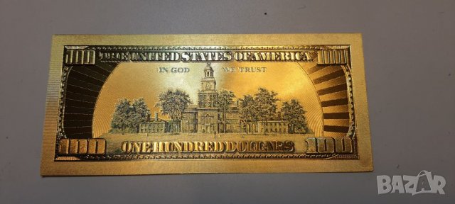 100 Долара позлатени, снимка 2 - Нумизматика и бонистика - 33394941