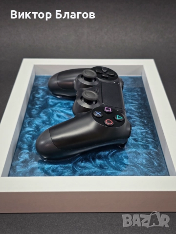 Dualshock 4 контролер в рамка с епоксидна смола, снимка 2 - Аксесоари - 52908914