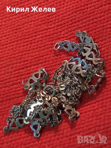 СТИЛЕН СРЕБЪРЕН ЛАНЕЦ КОЛИЕ МАРКОВО СРЕБРО 925 ОГЪРЛИЦА АЖУРНА РЪЧНА БИЖУТЕРСКА ИЗРАБОТКА 29686, снимка 11 - Колиета, медальони, синджири - 46448105