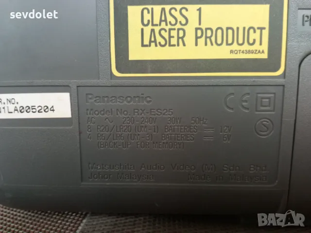 Мини уредба.Радиокасетофон+CD-Panasonic, снимка 9 - Аудиосистеми - 50354852