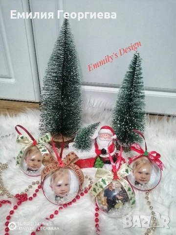 Коледни топки със снимки ♥️, снимка 12 - Коледни подаръци - 52621830