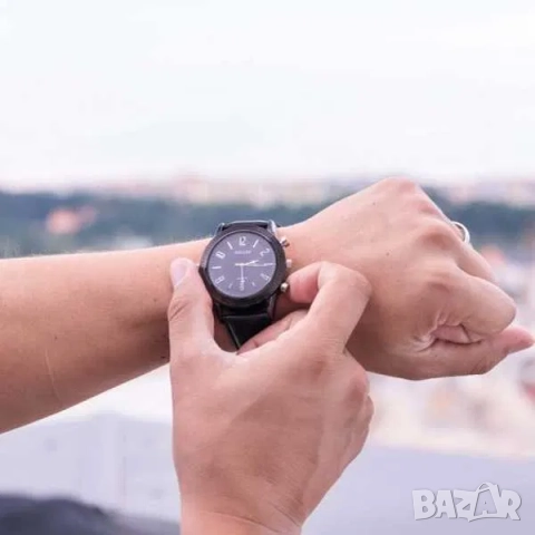 Скрита Камера в ръчен часовник и кожена верижка с нощно виждане, снимка 4 - Други - 52071942