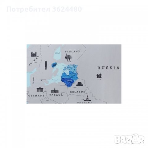 Скреч карта за изтриване Европа 1203, снимка 6 - Други - 34598015