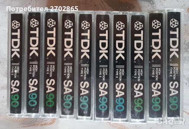 Аудио касети TDK SA  90 мин.-  Хром