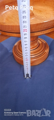 масивен дървен свещник , снимка 11 - Антикварни и старинни предмети - 52720545