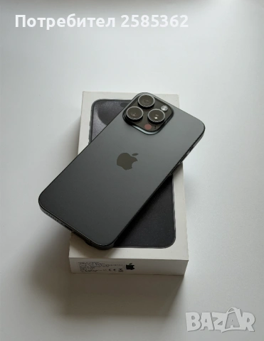 iPhone 15 Pro Max 256 Gb Black Titanium 100% Батерия, снимка 5 - Apple iPhone - 53064186