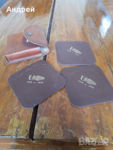 Стари подложки за чаши Unicoop, снимка 4 - Антикварни и старинни предмети - 32711676