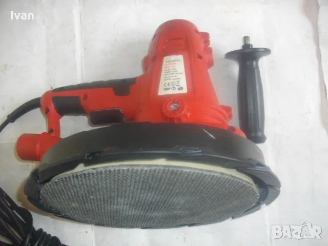 1220W ф225мм НЕМСКИ ОРИГИНАЛЕН КРЪГЪЛ ГОЛЯМ ВИБРОШЛАЙФ ШЛАЙФАНЕ СТЕНИ ТАВАНИ ПОДОВЕ TECMIX TMHS125, снимка 16 - Други инструменти - 50245613