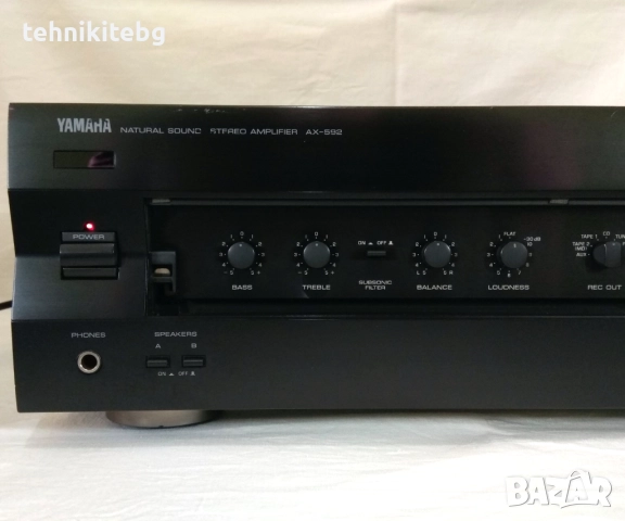 ⭐⭐⭐ YAMAHA AX-592 ⭐⭐⭐ Сериозен усилвател, 2 х 155/100 вата (4/8 ома), снимка 2 - Ресийвъри, усилватели, смесителни пултове - 51711880