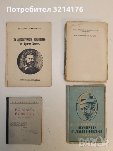 Йорданъ Йовковъ. Спомени и писма - Григор Василев (1940, Отлично състояние)