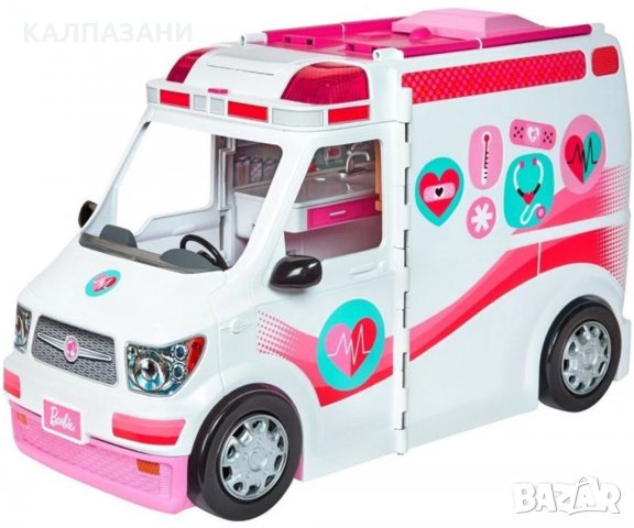 Barbie Мобилна клиника - игрален комплект с линейка FRM19, снимка 2 - Коли, камиони, мотори, писти - 32386301