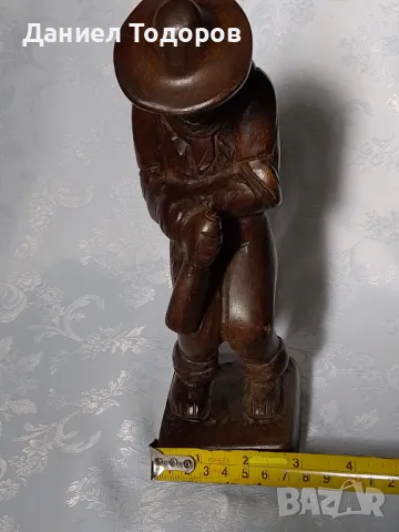 Масивна Дървена Фигура , Статуетка - Каубой, снимка 4 - Статуетки - 48242759