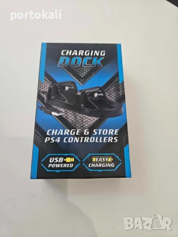 +Гаранция! Docking Докинг станция зареждане зарядно джойстик PS4 Playstation, снимка 2 - Аксесоари - 49901498