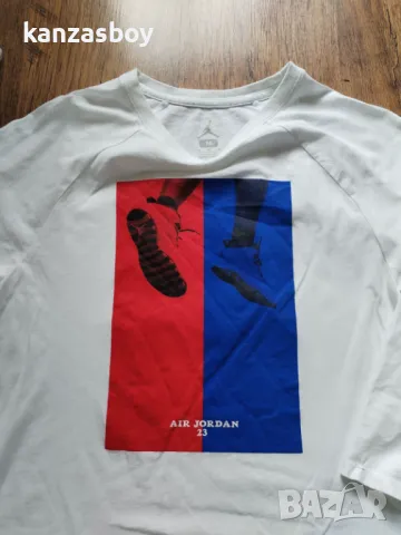 NIKE Jordan - страхотна мъжка блуза 7/8 ръкав М, снимка 3 - Блузи - 49496934