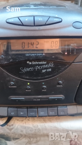 Касетофон Schneider SP 105, снимка 2 - Радиокасетофони, транзистори - 51953076