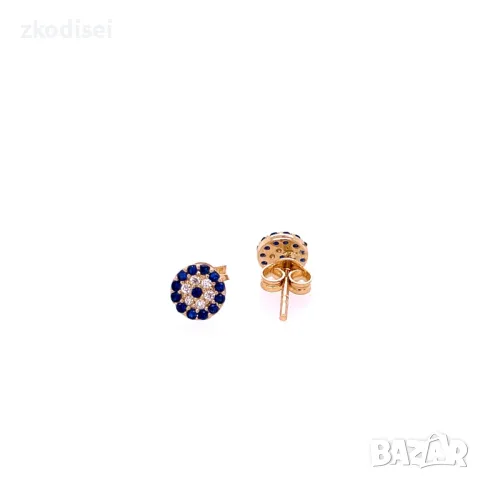 Златни детски обеци 1,00гр.14кр. проба:585 модел:28368-1, снимка 2 - Обеци - 48323533