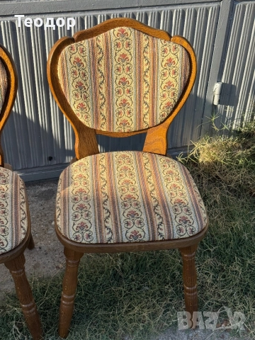 4 броя Винтидж столове дъб , снимка 7 - Столове - 51547112