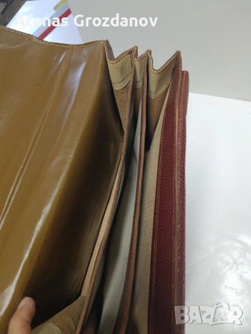 Кожена чанта, снимка 6 - Антикварни и старинни предмети - 51675714