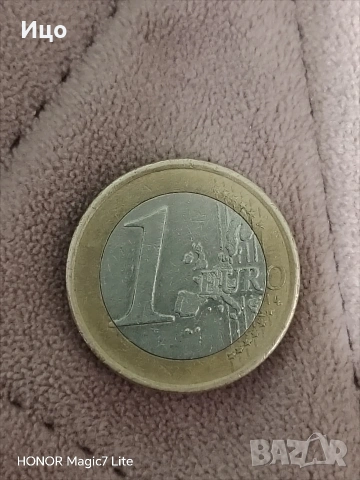 Монета от 1 евро ФР, снимка 2 - Нумизматика и бонистика - 53294618
