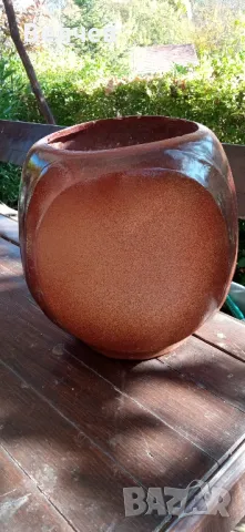 Голяма керамична саксия ,кашпа, снимка 2 - Саксии и кашпи - 47865966