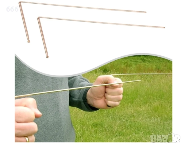  2броя Медни багети за търсене на злато метали и подземна вода високоефективни