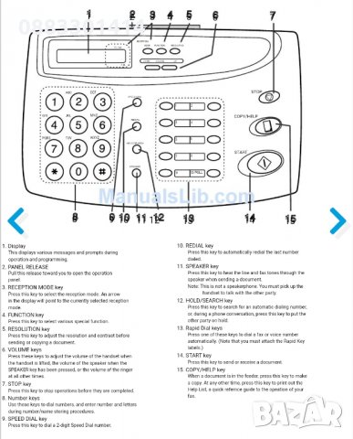 Факс/телефон Sharp ux-178, снимка 2 - Друга електроника - 33171293