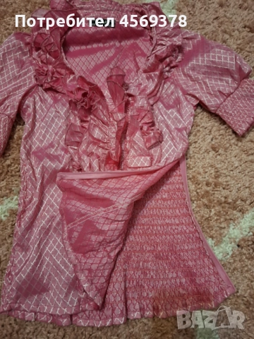 Блузка с къдрици, снимка 5 - Тениски - 51492174