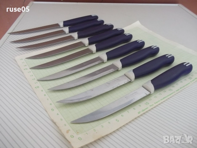 Лот от 9 бр. ножа "TRAMONTINA", снимка 6 - Прибори за хранене, готвене и сервиране - 51713051