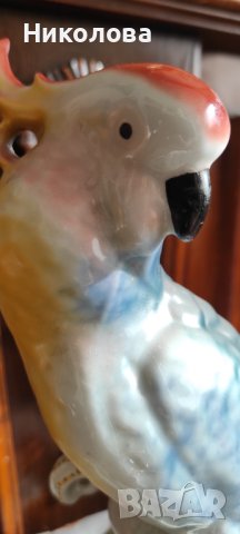 Порцеланова статуетка папагал, снимка 5 - Статуетки - 39143760
