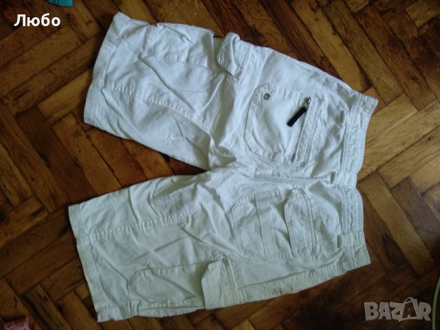 бели памучни панталони, снимка 3 - Детски къси панталони - 37827462