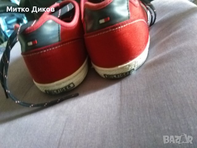  Tomy Hilfiger  маркови маратонки промазан плат US 12  UK 11 №46 стелка 295мм, снимка 6 - Маратонки - 40876918