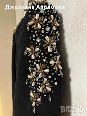 Черна официална рокля, снимка 3 - Рокли - 52805258