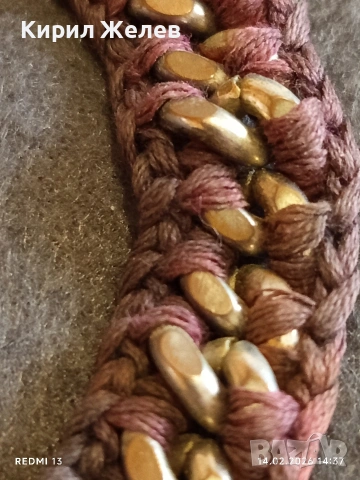 Гайтан традиционен Български плетен шнур за украса на народни носий 51807, снимка 3 - Други ценни предмети - 53475641