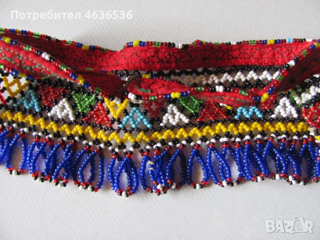 Женски накит за носия-стъклени мъниста, снимка 7 - Антикварни и старинни предмети - 52440484