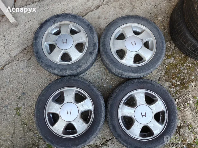 Джанти 4/100/14 Honda CRX VTI гуми 185/60/14, снимка 2 - Гуми и джанти - 50031629