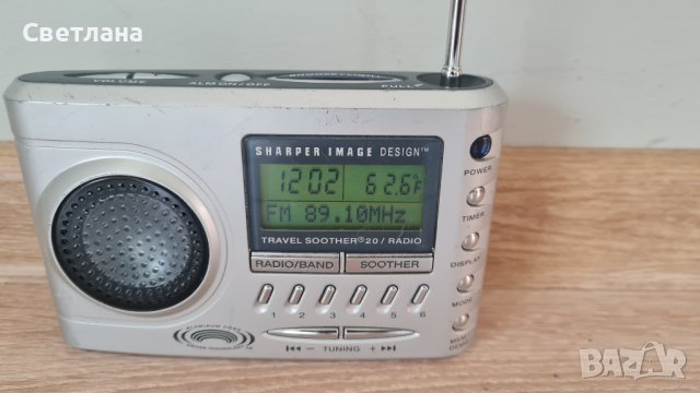 Радиочасовник Sharper Image SI621 Travel Sound Soother 20 AM/FM , снимка 7 - Радиокасетофони, транзистори - 35591601