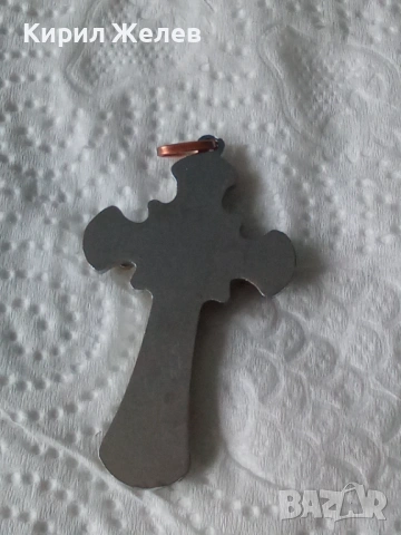 Старо метално крсче 53776, снимка 2 - Антикварни и старинни предмети - 53490560