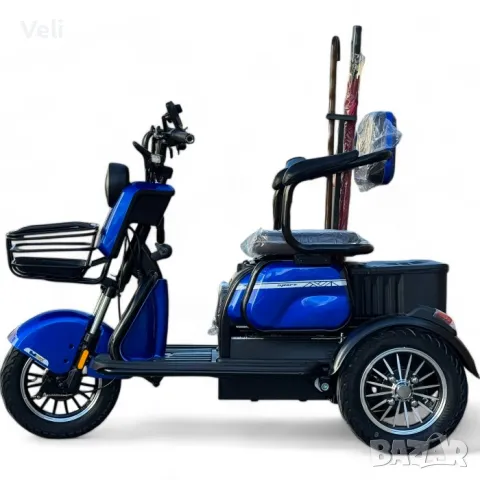 Електрическа триколка 1500W/60V триместна., снимка 6 - Мотоциклети и мототехника - 47659313