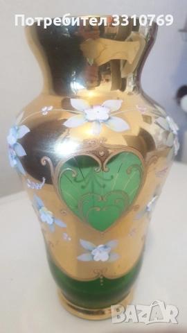 Прекрасни кристални вази Бохемия. , снимка 5 - Вази - 52547260