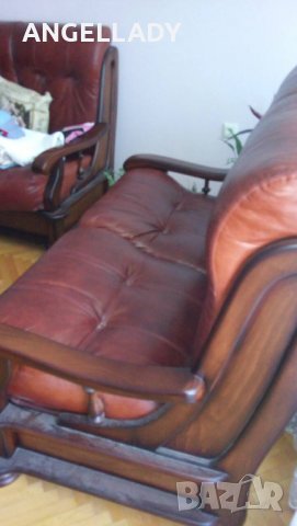 Продавам кожена гарнитура, снимка 3 - Други стоки за дома - 28909417