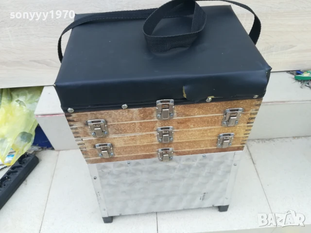 рибарски стол-дърво и алумин 0306251548, снимка 2 - Екипировка - 50535873