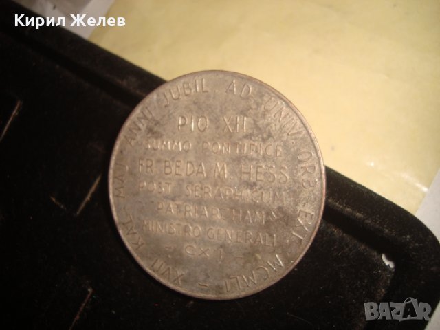 ПОСРЕБРЕН СТАР РИМОКАТОЛИЧЕСКИ ПЛАКЕТ ДВУСТРАНЕН ИКОНА 21727, снимка 7 - Антикварни и старинни предмети - 32552220