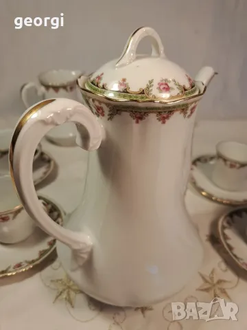 порцеланов сервиз за чай и кафе Limoges   8/1, снимка 11 - Сервизи - 49900467