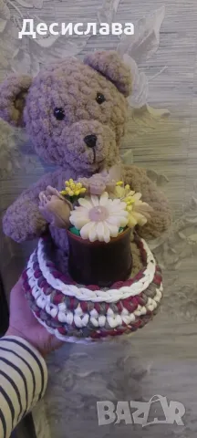  Плетено мече с букет от свещи, снимка 8 - Декорация за дома - 48103687