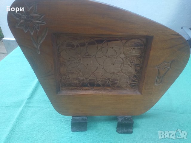 Стара дървена рамка за снимки, снимка 2 - Картини - 33342727