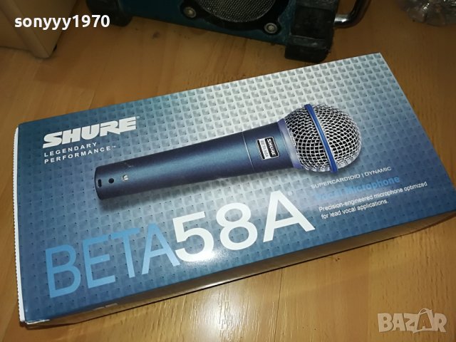 SHURE BETA 58A-МИКРОФОН БЕЗ БУТОН 1307221401, снимка 3 - Микрофони - 37377398