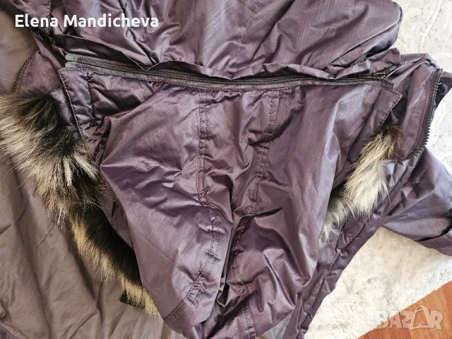 Зимно яке топло промазано срещу вятър с качулка дълго XXL, снимка 10 - Якета - 48853805