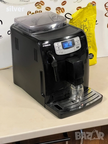 Кафемашина кафе автомат Saeco intelia с гаранция, снимка 4 - Кафемашини - 52024796