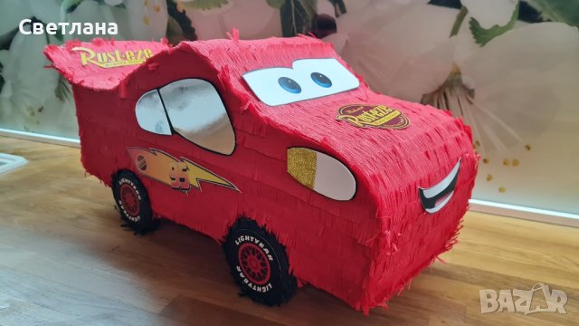 Пинята "Маккуин Светкавицата ", снимка 3 - Декорация за дома - 43130863